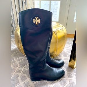 Tory Burch Black Knee Boots